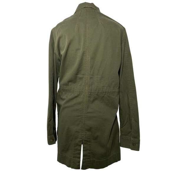 CAbi Women's Sz Small Olive Green Military Anorak Jacket Pockets Lightweight Fal - Picture 2 of 15